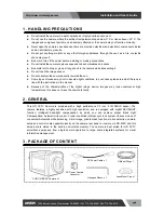 Preview for 4 page of Orion CHDC-21BSDC Installation And User Manual