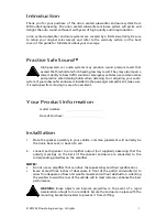 Preview for 2 page of Orion CO104SBSV-4 Owner'S Manual