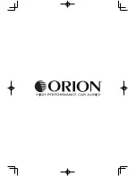 Preview for 2 page of Orion CO400C Owner'S Manual