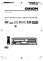 Orion CVD605 Book Instrucctions preview