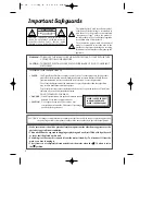 Preview for 3 page of Orion DVD/VCR-855 Instruction Manual