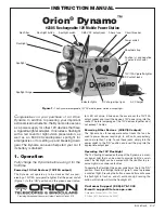 Orion Dynamo Instruction Manual preview