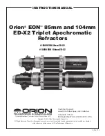 Orion EON 85mm ED-X2 Instruction Manual preview