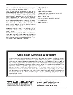 Предварительный просмотр 4 страницы Orion EQ-3M Manual