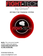 Preview for 1 page of Orion fight-tech Assembly Manual