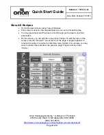 Preview for 8 page of Orion Flex Quick Start Manual