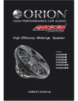 Orion HCCA64N Owner'S Manual preview