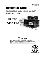 Preview for 1 page of Orion KRF110 Instruction Manual