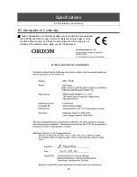 Preview for 27 page of Orion KRF110 Instruction Manual