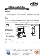 Orion KU series Installation And Operating Instructions preview