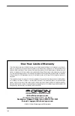 Preview for 7 page of Orion MicroXplore 52167 Instruction Manual