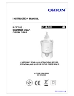 Предварительный просмотр 1 страницы Orion OB03 Instruction Manual