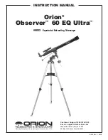 Orion Observer 60 EQ ultra Instruction Manual preview