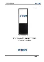 Orion OLS-4601KPTGP User Manual preview