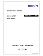 Orion OR-FH05B Instruction Manual предпросмотр