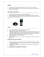 Предварительный просмотр 2 страницы Orion OR-SH9001 Instruction Manual