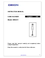 Orion ORB-011 Instruction Manual preview