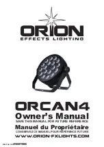 Предварительный просмотр 1 страницы Orion Orcan4 Owner'S Manual