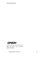 Preview for 124 page of Orion OSD-1600 Install And User Manual