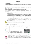 Предварительный просмотр 15 страницы Orion OT-U250PP Installation And Use Manual