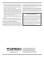 Preview for 2 page of Orion SKYLINE 52062 Manual