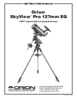 Orion SkyView Pro 127mm EQ Manual preview