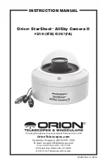 Orion StarShoot AllSky II Instruction Manual preview