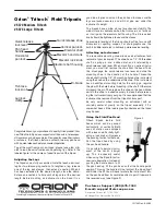 Предварительный просмотр 1 страницы Orion TRITECH 5373 Manual