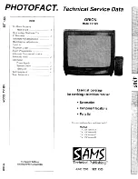 Orion TV1329 Technical Service Data preview