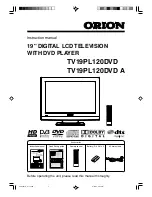 Orion TV19PL120DVD A Instruction Manual preview