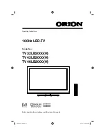 Orion TV32LB2000(H) Operating Instructions Manual preview