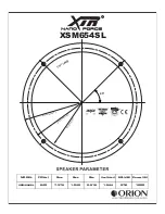 Preview for 3 page of Orion XSM654SL Owner'S Manual