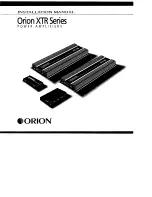 Orion XTR BIQ Installation Manual preview