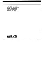 Preview for 11 page of Orion XTR BIQ Installation Manual