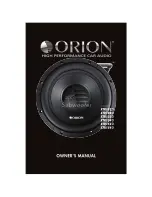 Preview for 1 page of Orion XTR102D Owner'S Manual