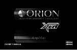 Orion XTR5004 Owner'S Manual preview