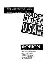 Preview for 17 page of Orion Xtreme 2150 Installation Manual