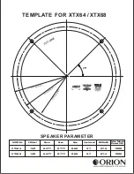 Preview for 3 page of Orion XTX64 Owner'S Manual