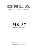 Preview for 1 page of Orla MK 37 Owner'S Manual