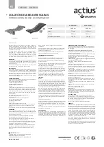 Предварительный просмотр 1 страницы Orliman Actius ACDE01 UNI Instructions For Use And Care