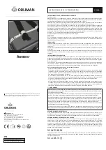 Предварительный просмотр 1 страницы Orliman Arnetec 1015 Use And Maintenance Instructions