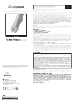 Orliman HALLUX VALGUS HV-34 Use And Maintenance Instructions preview