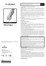 Preview for 4 page of Orliman HALLUX VALGUS HV-34 Use And Maintenance Instructions