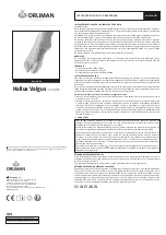 Preview for 5 page of Orliman HALLUX VALGUS HV-34 Use And Maintenance Instructions