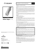 Preview for 6 page of Orliman HALLUX VALGUS HV-34 Use And Maintenance Instructions