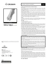 Preview for 7 page of Orliman HALLUX VALGUS HV-34 Use And Maintenance Instructions