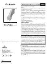 Preview for 8 page of Orliman HALLUX VALGUS HV-34 Use And Maintenance Instructions