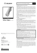 Preview for 10 page of Orliman HALLUX VALGUS HV-34 Use And Maintenance Instructions