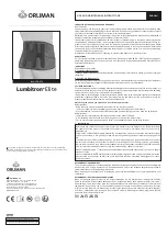 Preview for 2 page of Orliman Lumbitron Elite Use And Maintenance Instructions