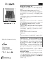 Preview for 3 page of Orliman Lumbitron Elite Use And Maintenance Instructions